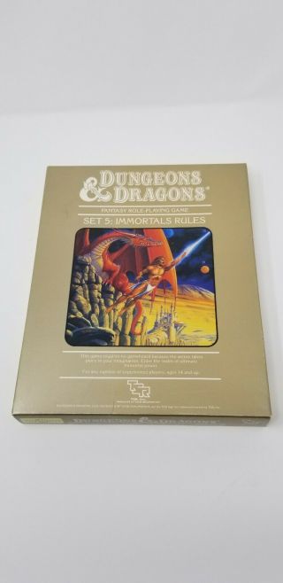 1986 Immortals Rules Box Set 5 Dungeons & Dragons Tsr 1017