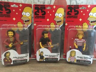 Neca Simpsons The Who Roger Daltrey Pete Townshend John Entwistle Nip Figure Set