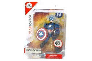 Disney Store Captain America Marvel Toybox 6 " Action Figure Rare