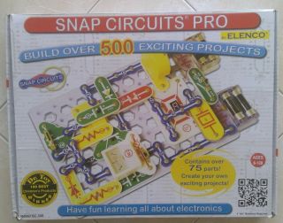 Snap Circuits Pro 500 Electronics Projects 100 Complete W/ Batteries