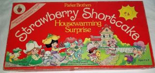 Vintage 1983 Parker Brothers Strawberry Shortcake Housewarming Surprise Game