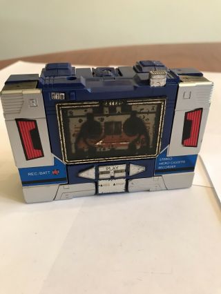 Vintage Transformers G1 Soundwave Near Complete Hasbro Takara 1983