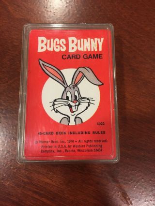 Vintage 1976 Whitman / Warner Bros Bugs Bunny Card Game W/ Instructions