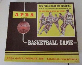 APBA Pro Basketball Game 1974 Edition (1972 - 73 Season).  COMPLETE SET 2