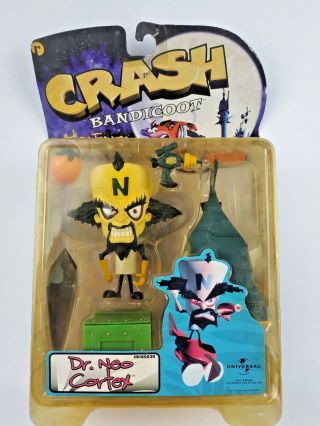 Rare Vintage 1998 Crash Bandicoot Dr Neo Cortex Figure Resaurus