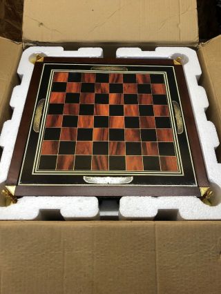 Rare Franklin King Tut Egyptian 24k Gold - Plated Chess Set