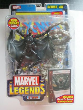 Toy Biz Marvel Legends Series 8 Storm Mohawk Variant X - Men Mosc 2004 Ultra Rare