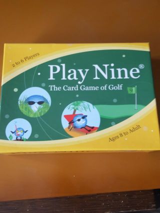 " Play Nine " The Card Game Of Golf For 2 - 6 Players,  Age 8,  Complete