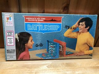Vintage 1971 Milton Bradley Game Of Battle Ship Board Game 