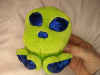 Swibco Puffkins Puff Roswell Green Blue Alien Plush Stuffed Animals Toys Kids