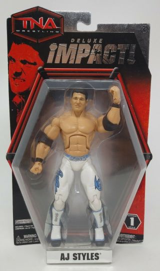 Tna Impact: Aj Styles Deluxe Wrestling Action Figure Series 1 Jakks W17