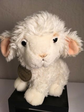Yomiko Classics Baby Lamb Sheep Stuffed Plush 6 " Vintage Farm Animal Pink Ears