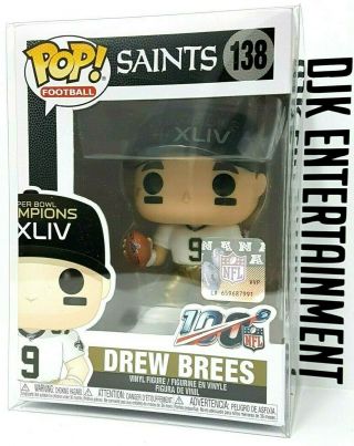 Funko Pop Football - Orleans Saints - Drew Brees Bowl 138,  Protector