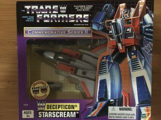 Transformers G1 Reissue,  Starscream,  Commemorative Series 2,  Tru Exclusive