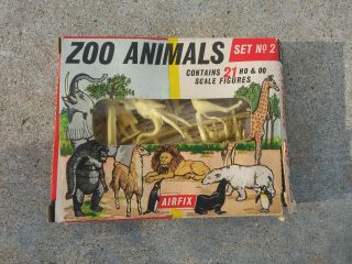 Vintage 1950s Airfix Ho Oo Scall Zoo Animals