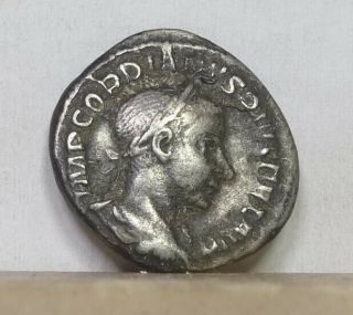Rome Silver Denarius Of Gordian Iii 238 - 244 Ad Fine
