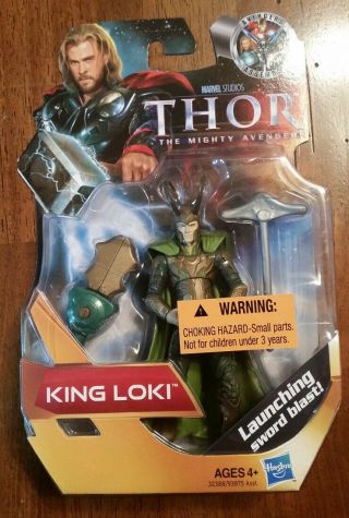 King Loki Thor The Mighty Avenger Movie Figure Rare