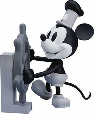Nendoroid 1010a Steamboat Willie Mickey Mouse: 1928 Ver.  (black & White) Figure