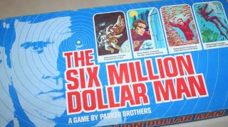 Vintage The Six Million Dollar Man Board Game Parker Brothers 1975 Complete