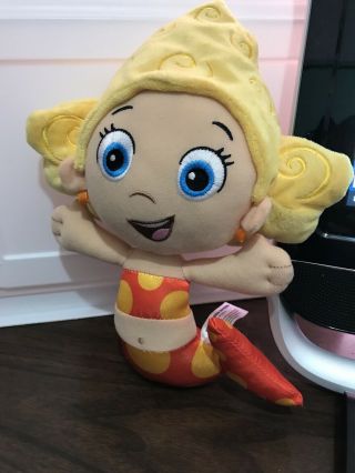 Nickelodeon Bubble Guppies 11” Deema Plush Doll Yellow Hair