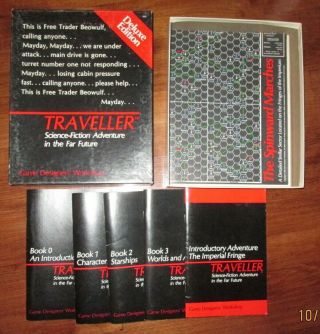 Traveller Deluxe Edition Gdw 300 Rpg Science Fiction Game Designers Workshop