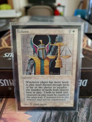 Balance Mtg Collectors Edition,  Near Mint/never Played