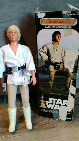 Vintage Star Wars Luke Skywalker 12 Inch Complete Kenner 1978