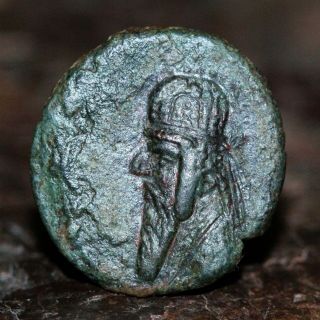 Parthia Mithridates Ii,  Ca 128 - 88 Bc.  Ae,  1.  6g,  15mm,  Good Very Fine & Rare