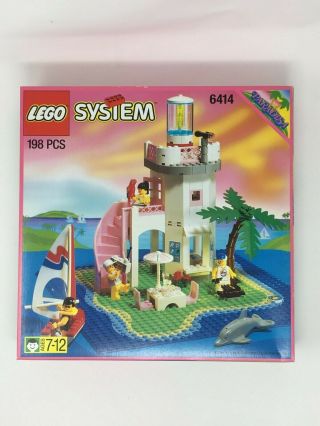 Lego System 6414 Paradisa Dolphin Point 100 Complete With Instructions,  Poster
