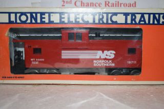 O Scale Trains Lionel Norfolk Southern Illuminated Extended Vision Caboose 19711