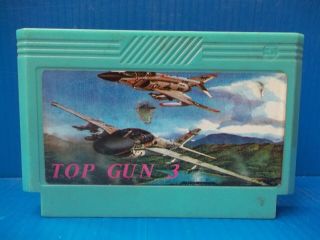 Vintage Famiclone Top Gun 3 Flight Of The Intruder Chips Famicom Nes Cartridge