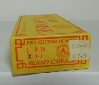 Ho 1/87 Beano B&o I - 1 Caboose Kit Decals Baltimore Ohio Gloor Craft