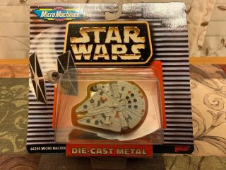 Star Wars Millenium Falcon Micro Machines Galoob Die - Cast Metal Toy