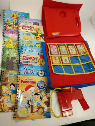Story Reader Interactive Learning System With 12 Books,  Cartridges,  Mic And Case