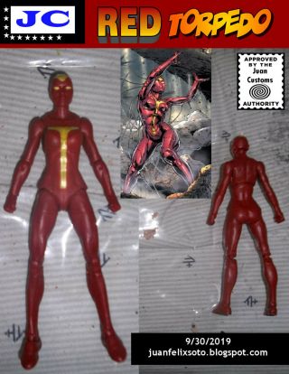 Red Torpedo,  Dc Universe/ Marvel Custom Figure Justice League Young Justice