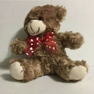 Dan Dee Collector’s Choice 8 Inch Teddy Bear Red Bow Soft