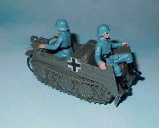 1970s Britains Plastic German Soldiers And Kettenkrad Vehicle