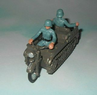 1970s Britains Plastic German Soldiers and Kettenkrad Vehicle 3