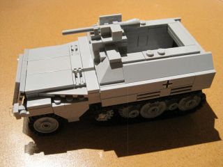 Lego Ww2 German Vehicle Halftrack “2 In 1” Kit Sd.  Kfz.  250/9 & 250/10 Tank