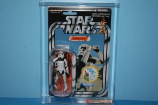 Star Wars Afa Graded 2010 Tvc On Card Figure Sandtrooper Boba Fett Offer9.  0
