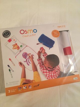 Osmo For Ipad Creative Kit.  Base,  Drawing Board,  Apps,  Pouch,  Markers Euc
