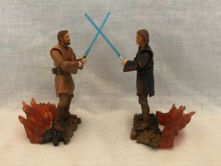 Loose Star Wars Rots Target Exclusive (duel At Mustafar) Darth Vader & Obi Wan