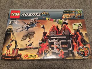 Lego 8637 Agents Volcano Base