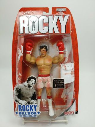 2006 Rocky Balboa Post Fight Vs Apollo Creed Figure Jakks Pacific Nip