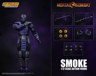 (, Will Ship At Nov) Storm Collectibles Mortal Kombat Smoke Nycc