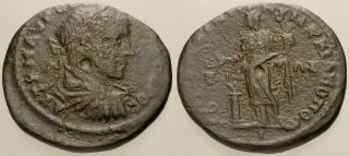 038.  Roman Bronze Coin.  Severus Alexander.  Ae - 24.  Moesia Inferior.  Homonia.  Fine