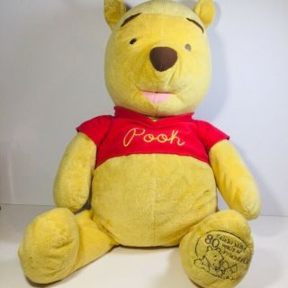 2005 Fisher Price Winnie The Pooh Bear 24 " Stuffed Plush Animal 80th Anniversary