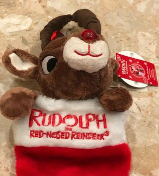 Gemmy Rudolph The Red Nosed Reindeer Animated Singing Stocking Light Up Nose22”