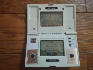 NINTENDO GAME AND & WATCH Oil Panic w/ BOX & Papers 1982 JAPAN 3
