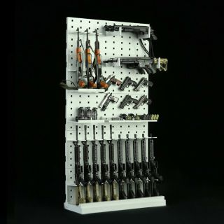 1/6 Scale Modular Weapons Display Wall Show Storage Stand For Gun Rack Models